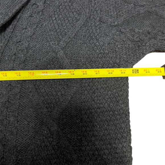 Aran Crafts Merino Wool Shawl Neck Cardigan size XXL - Picture 3 of 6